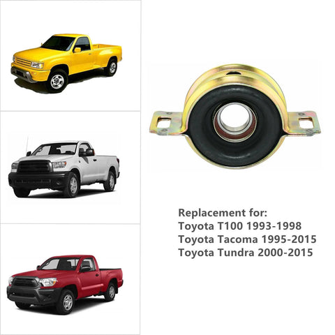 Front view of Beefed-Up Drive Shaft Center Support Bearing Replacement 37230-35130 with Toyota T100, Tacoma, Tundra models.