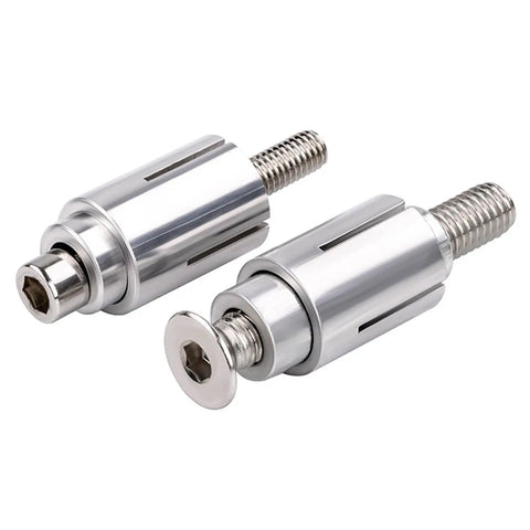 Pair of coated expansion bolts for motorcycle and electric bike reflector built tough ride ready secure no loosening on rides