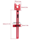 No Sweat 4 In 1 Router Jig And Precision Edge Guide For Woodworking Dead On Accurate Circle Cutting milling bracket red large dimensions