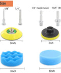 Various components of 130 Pcs 3 Inch Sanding Discs Kit Wet Dry Grit 60 To 10000 With One Eighth Inch And One Quarter Inch Shank Backer Plate M10