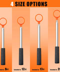 Telescopic Golf Ball Retriever With Pressure Activated Pickup Stainless Steel Shaft Extends From 9Ft To 20Ft in four sizes
