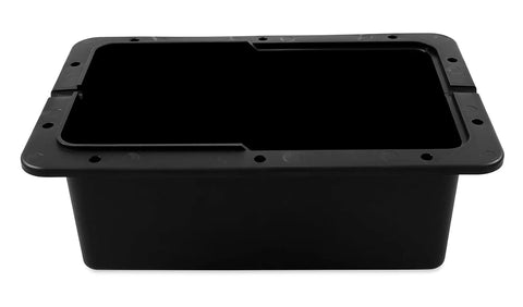 Badass Vented RV And Marine Battery Box Fits Group 24 Battery with a tight fit lid, black, for secure storage.