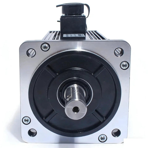 Front view of 380V 10KW AC Servo Motor 2000 RPM 48 Nm Torque With Three Phase Drive And Permanent Magnet Pro Grade Precision Closed Loop Encoder Feedback For CNC And Automated Production Lines Includes AASD 75A Matched Driver