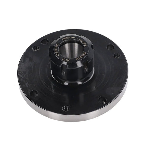 Collet Lathe Chuck ER32 D125 with 0.005 Accuracy 4.92 Inch Diameter High Hardness Carbon Steel 7 Hole Fixture
