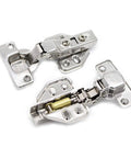 20 Piece Stainless Steel Hydraulic Cabinet Door Hinges With Soft Close Damper No Fuss Gold Finish Easy Install Clips