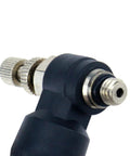 Close-up of Compact Quick Connect Air Hose Fittings Set 5 Pack 6mm Tube To M5 Male Thread Push In Connectors for pneumatic systems