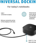 Slick USB C Docking Station G5 With 100W Fast Charging 10 Pack Renewed Laptop Hub Multiport Adapter with USB-C connection.