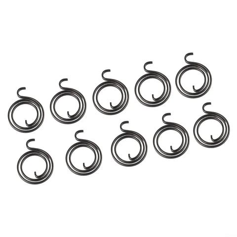 Black Stainless Steel 2.5 Turn Door Knob Spring Replacement Kit For Interior Handles Restores Tension Fits 19mm Id Hardware Repair Fix, 10 springs