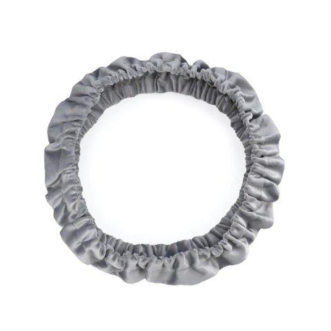 No Slip Bar Stool Base Ring Pads For Round Bases, Stretchable Floor Protectors, grey, fits 14.5 to 16.5 inch chair bases.