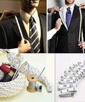 Soft Tape Measure With Dual Scale 60 Inch Vinyl Ruler For Sewing Tailor And Body Measurements, showing sewing tools.