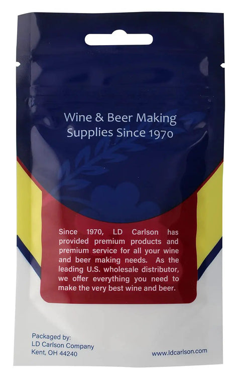 Rear view of packaging for Sparkolloid Powder 1 Oz Pro Grade Wine Clarifier For Clear Bright Wines In Winemaking And Home Brewing Easy To Use