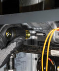 Using Compact 3-Piece Tool Set With Mini Ratchet, 12-In-1 Stubby Multi-Bit Driver, And 5-In-1 SAE Socket Kit in tight space