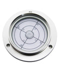 predolo Circular Bubble Level | 80mm, Flange-Mounted Spirit Level, Precision design with clear face and mounting holes for installation.