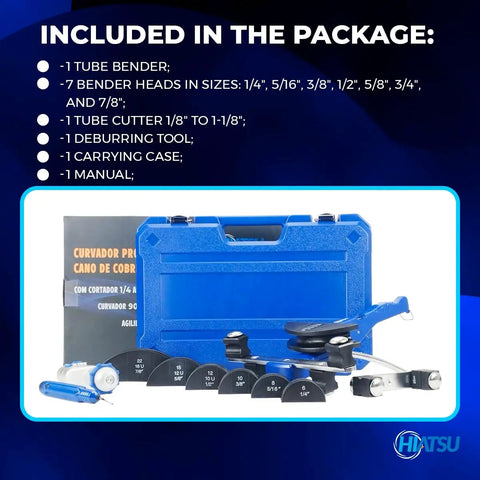 Top Shelf Tube Bender Kit For HVAC And Refrigeration Featuring Dead Nuts Accurate Ratcheting Copper And Aluminum Bending Heads With Seven Die Sizes Pipe Cutter And Reamer In A Heavy Duty Case