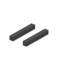 4040 Aluminum Extrusion Profile 200mm Long European Standard Linear Rail Frame For DIY 3D Printer CNC Workbench Automation Equipment Anodized Heavy Duty Aluminum Built To Last Make Your Build Solid, two black profiles