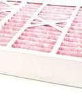 FI0025 High Carbon Filter Replacement For Barbecue Grills And Smokers shown at angle, white frame with pink filter folds.