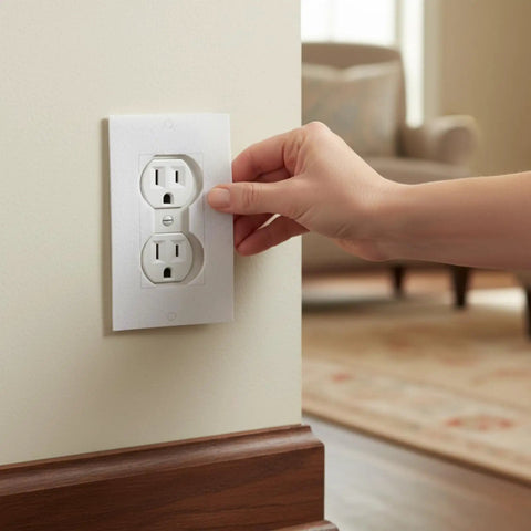Universal Foam Outlet Insulation Pads And Draft Sealer Gaskets For Electrical Outlets And Light Switch Covers 30 Pcs White EVA Foam Cut To Fit 2.5 X 4 Inches DIY Friendly Lightweight Weatherproof Wall Seal