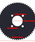 60 Tooth Rear Sprocket For 35 Chain For Mini Bike Go Kart Trike ATV Quad Predator 79cc 212cc 420cc with measurements