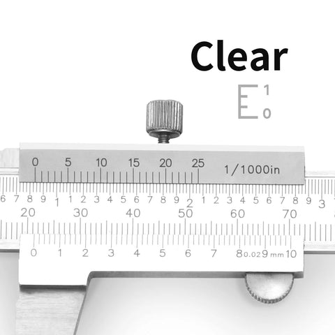 Close-up of Stainless Steel Vernier Caliper 0 to 8 Inch Thickened Mono Block Inch Metric Sliding Caliper with Depth Gauge 0.02 Inch Accuracy