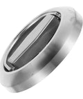 Hidden Recessed Pull Handles For Sliding Barn Doors, Stainless Steel Concealed Design, side view close-up
