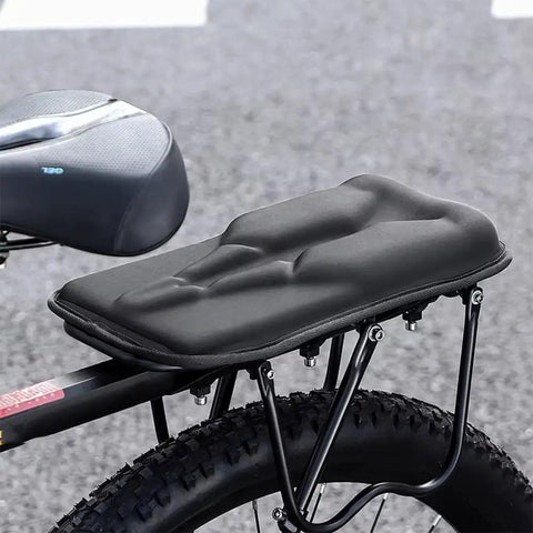 Cool Rear Bike Seat Cushion For Ecotric Beach Cruiser Ebike Solved Shifting Grips With 3D Ergonomic Design And Thick Sponge Core for Smooth City Commuting Without Slip, black padded rear rack seat cushion