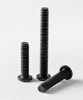 M4 X 8mm Metric Flat Head Hex Socket Cap Screws 50 Pack With Allen Wrench Black Oxide 304 Stainless Steel fasteners in three sizes.