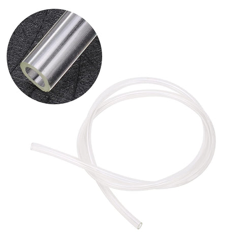 Durable TPU Pneumatic Hose 16mm OD x 12mm ID, 10m Long Flexible Air Line coiled, close-up of transparent material