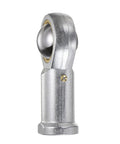 Beefy Female Rod End Bearing With Three Quarter Inch Bore And Three Quarter Inch Right Hand Thread Self Lubricating Joint Rod Ends Includes Jam Nut For Tough Durable Mechanical Linkages, side view