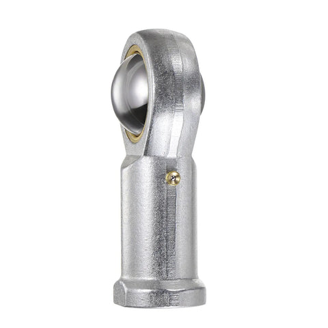 Beefy Female Rod End Bearing With Three Quarter Inch Bore And Three Quarter Inch Right Hand Thread Self Lubricating Joint Rod Ends Includes Jam Nut For Tough Durable Mechanical Linkages, side view