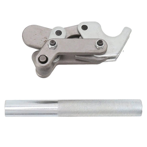 Beefy Hold Down Bench Clamp for Doors Machinery and Automotive Workbench Use 200kg Holding Force High Carbon Steel 194 Degree Press Handle