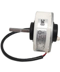 20W Brushless DC Fan Motor For Air Conditioner Replacement 280V side view showing EMC label and wires