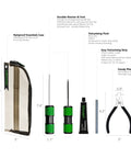 Permanent Tire Repair Kit For Cars Motorcycles Off Road Vehicles Trailers SUVs Pickups ATVs UTVs And Scooters components overview