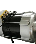 Slick AC Traction Motor For EV Car Conversion Pumping Out Serious 72 Volt 10 Kilowatt Juice To Help You Shred The Road On Any Custom Electric Swap Project, showing connectors and motor body.