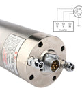 Badass 2200W Er20 Water Cooled Spindle Motor For Cnc Milling And Drilling Liquid Cooling Rig showing mounting details and connections.