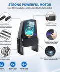 Illustration of Solar Sliding Gate Opener For Heavy Duty Driveway Gates Up To 2600 Lbs Chain Drive Electric Gate Operator features