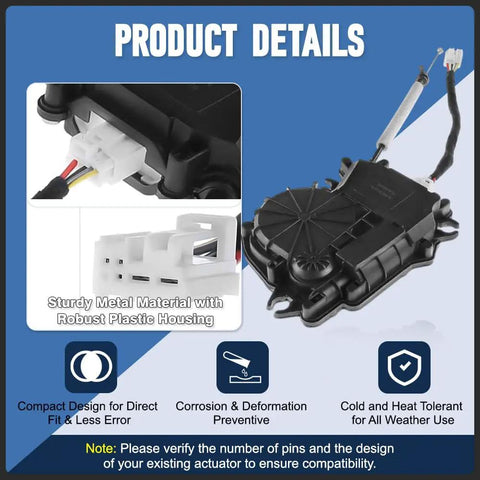 BMW X3 F25 28I Liftgate Lock Actuator Replacement with power lock and trunk release, sturdy metal and plastic housing design