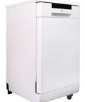 Game Changing 18 Inch Portable Dishwasher With Stainless Steel Tub And Six Hardworking Wash Cycles For No Sweat Cleanup Energy Star Approved Slick White Style