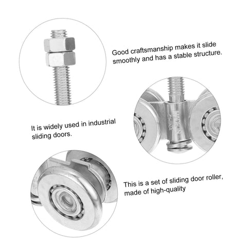 Sliding Door Track Roller Set For Heavy Duty Industrial And Home Use Replacement Steel Barn Door Wheel components