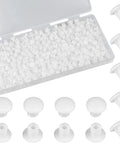 500 Pcs 5 Mm Plastic Hole Plugs White 3/16 Inch Round Shelf Hole Covers For Cabinets Cupboards Closets And Furniture