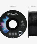 1.75mm PETG Filament 1Kg Glossy Black For 3D Printers Odorless Non Toxic Low Shrinkage High Impact Strength Spool Front View