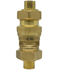 Rock Solid Dual Check Valve Backflow Preventer With Intermediate Atmospheric Vent For Half Inch Piping Brass Body