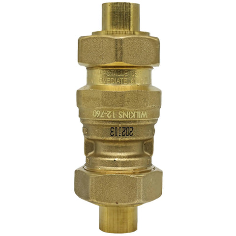 Rock Solid Dual Check Valve Backflow Preventer With Intermediate Atmospheric Vent For Half Inch Piping Brass Body
