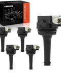 Ignition Coil Pack Set Of 5 For Volvo 2.4L And 2.5L Engines, Drop In Fit For C30 C70 S40 S60 V50 V60 V70 XC60 2004-2016