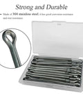 15 Pack Stainless Steel Marine Propeller Cotter Pins With Puller 304 Stainless Steel Wear Resistant And Rust Proof Easy To Use