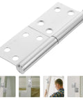 Flag Shaped Lift Off Door Hinges Set Easy Install Stainless Steel Hardware Heavy Duty 6 Pairs For Home Doors Rust Resistant Silver Finish