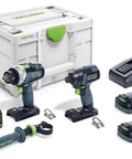 Impact Driver And Drill Set TID 18 HPC I-Set TPC 18/4 18V 4.0Ah Cordless Combo Kit With Brushless EC-TEC Motor and accessories