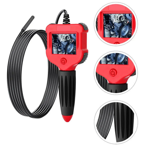 5.5mm Waterproof Borescope Camera Handheld Inspection Tool With 1m Cable And HD Screen showing engine details