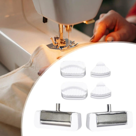 Shock Absorbing Mats For Sewing Machines With Lock Stitch Head Pads Easy Install Metal Spare Parts To Protect Your Sewing Head Durable Pad Set For Pros, white 5 cm x 2 cm pads on sewing machine