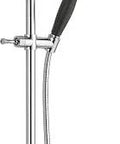 5-Spray Touch Clean H2Okinetic PowerDrench Slide Bar Hand Held Shower With Hose Chrome Finish Gives 3X Coverage