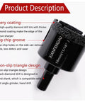 Pro Grade Diamond Hole Saw Kit For Glass Tile Porcelain Ceramic Granite And Stone Drilling 11/16 inch core bit